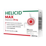 Helicid MAX (Piastprazol), 20 mg, kapsułki dojelitowe twarde, 14 szt.