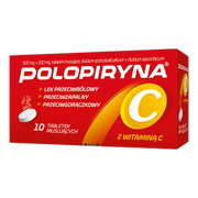 Polopiryna C, tabletki musujące, 10 szt.