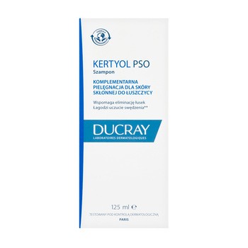Ducray Kertyol PSO, szampon dla skóry skłonnej do łuszczycy, 125 ml