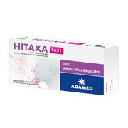 Hitaxa Fast, 5 mg, tabletki ulegające rozpadowi w jamie ustnej, 20 szt. https://azcdn.doz.pl/image/d/product/c0d884a3-scale-180x180.png