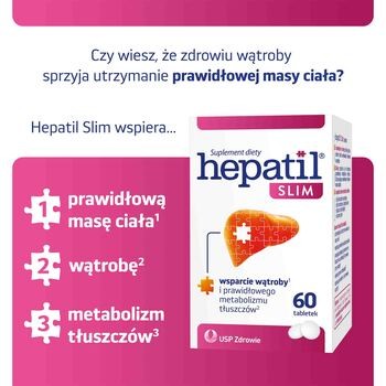 Hepatil Slim, tabletki, 60 szt.