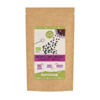 Helpa, Kawałeczki Porzeczki, Bio grys liofilizowany, 20 g