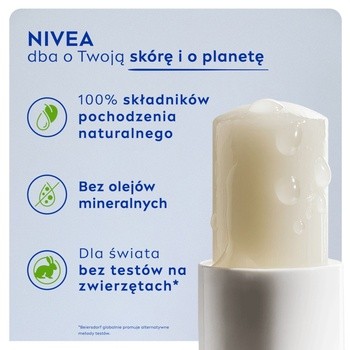 Nivea Hydro Care, pielęgnująca pomadka do ust, 4,8 g