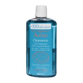 Avene Eau Thermale Cleanance, żel oczyszczający, 300 ml (200 ml + 100 ml)