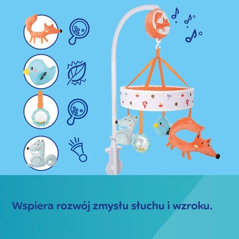 Canpol Babies, karuzela z pozytywką nad łóżeczko FOX, 1 szt.