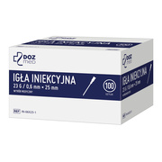 DOZ Med, igła iniekcyjna, 0,6 mm x 25 mm (23G), 100 szt.