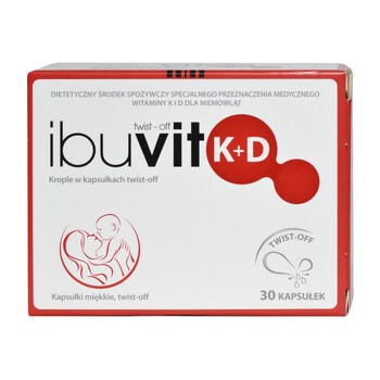 Ibuvit K+D, kapsułki twist-off dla niemowląt, 30 szt.