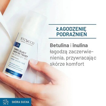 Sylveco Dermo Sucha skóra, krem nawilżający do twarzy na dzień SPF 50, 50 ml