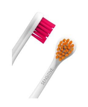 Curaprox Hydrosonic Sensitive, głowica szczoteczki kolorowy do Hydrosonic, magenta/pomarańczowy, 2 szt.