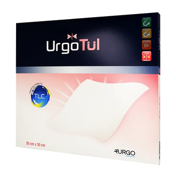 UrgoTul, opatrunek, na rany, 20 cm x 30 cm, 1 szt. (z opakowania 5 sztuk)