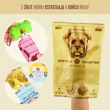 MYMALS, woreczki na psie odchody, 3 x 120 szt.
