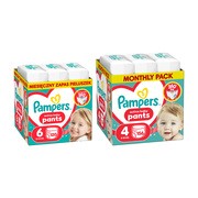 Zestaw Pampers Active Baby Pants, 6, (13-19 kg), 120 szt. + 4, (9-15kg), 156 szt.