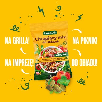 Bakalland, chrupiący mix do sałatek, włoski, 100 g