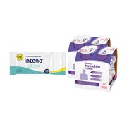 Zestaw 2x Nutridrink Protein, smak truskawkowy, płyn, 4 x 125 ml + INTENO Soft Care, chusteczki pielęgnacyjne, 10 szt.