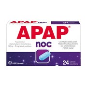 alt Apap Noc, 500 mg + 25 mg, tabletki powlekane, 24 szt.