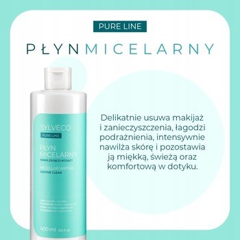 Sylveco Pure Line, nawilżająco-kojący płyn micelarny, 400 ml