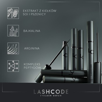 Lashcode Eyelash Serum, serum do rzęs, 5 ml