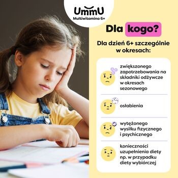 UmmU Multiwitamina 6+, płyn, smak pomarańczowy, 30 ml