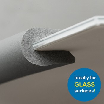 Sipo, piankowa taśma zabezpieczająca szklane krawędzie mebli, 2 metry