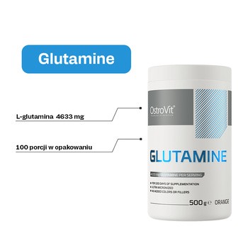 OstroVit Glutamina, proszek, smak pomarańczowy, 500 g