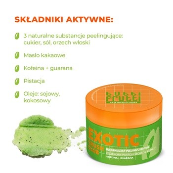 Farmona Tutti Frutti #PistachioHugs, wygładzający peeling cukrowy, 250 g