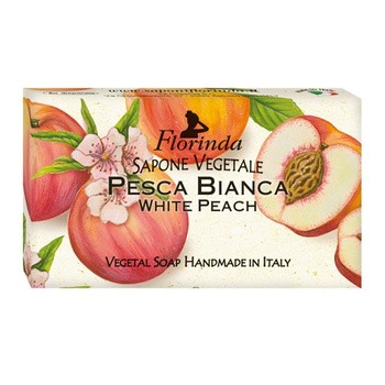 Florinda, naturalne mydło roślinne, biała brzoskwinia, 100 g