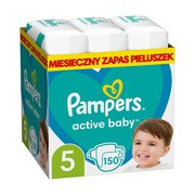 Pampers Active Baby 5, (11-16 kg), pieluszki jednorazowe, 150 szt. https://azcdn.doz.pl/image/d/product/904e8667-scale-180x180.png