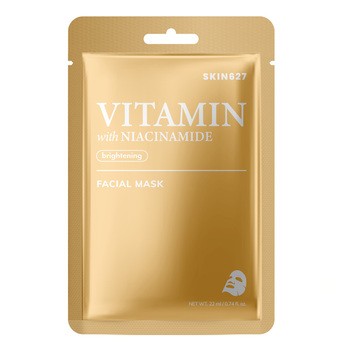 Skin627 Vitamin with Niacinamide, rozjaśniająca maska do twarzy, 22 ml