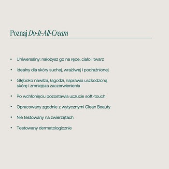 Sord Do-It-All Cream, uniwersalny krem naprawczy do rąk, ciała i twarzy, 100 ml