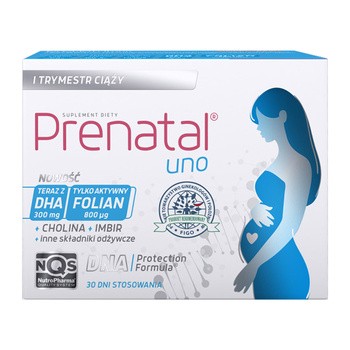 Prenatal Uno, kapsułki, 60 szt. (30 szt. + 30 szt.)