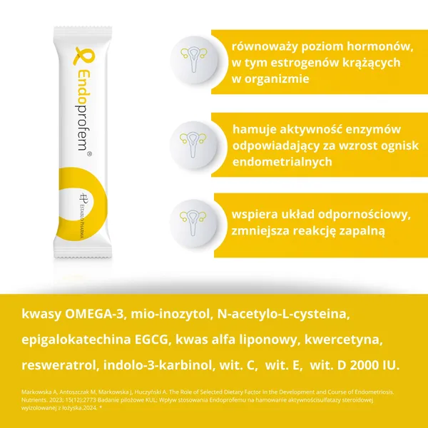 Комплекс для женщин Endoprofem, с пробиотиком, малина, 30 саше + 30 капсул — фото 3
