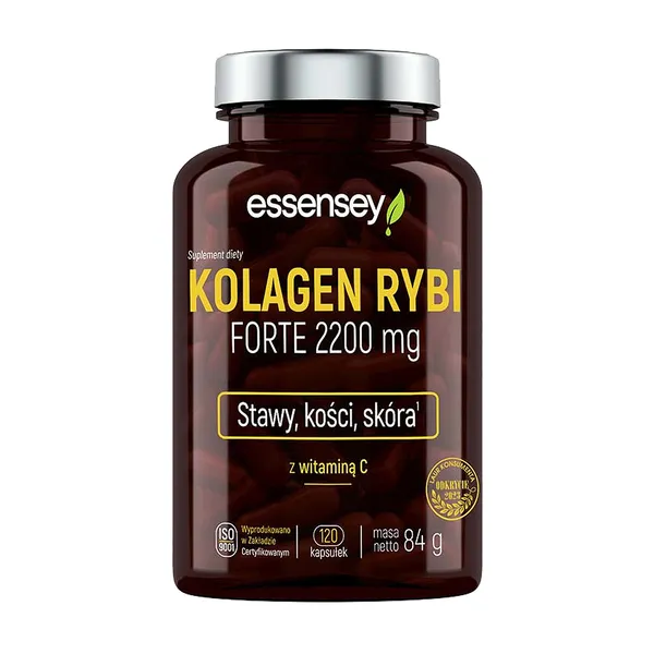 Рыбий коллаген Essensey Forte 2200 мг, для суставов и кожи, 120 капсул