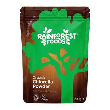 Rainforest Foods Chlorella BIO, proszek, 200 g