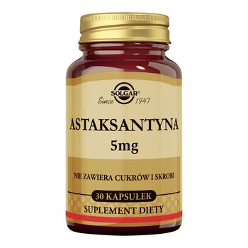 Solgar Astaksantyna 5 mg, kapsułki, 30 szt.