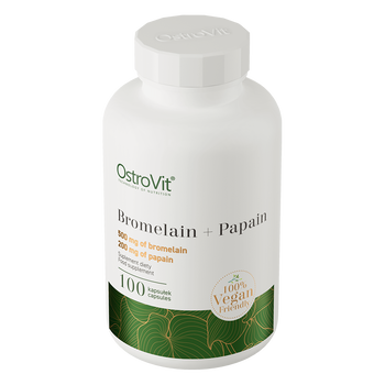 OstroVit Bromelain + Papain, kapsułki, 100 szt.