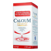 Calcium Hasco, 115,6 mg/5ml, syrop o smaku truskawkowym, 150 ml