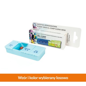EL-Comp Kasetka, dozownik do leków Elena Mini, 1 szt.