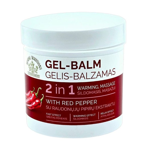 Herbal Traditions Herbal Traditions, żel-balsam do ciała 2 w 1 rozgrzewający z ekstraktem z czerwonej papryki, 250 ml — Inhaltsstoffe und Bewertung