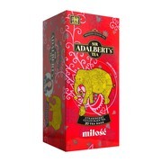 Adalbert's tea, Miłość, strawberry ceylon black tea, czarna herbata, saszetki 20 x 2 g https://azcdn.doz.pl/image/d/product/a216f212-scale-180x180.png
