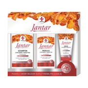 Zestaw Jantar Medica, szampon, 330 ml + mgiełka, 200 ml + serum, 30 ml