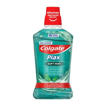 Colgate Plax Soft Mint, płyn do płukania jamy ustnej, 500 ml