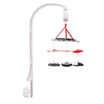 Canpol Babies Sensory Toys, kontrastowa karuzela pluszowa z pozytywką, 1 szt.