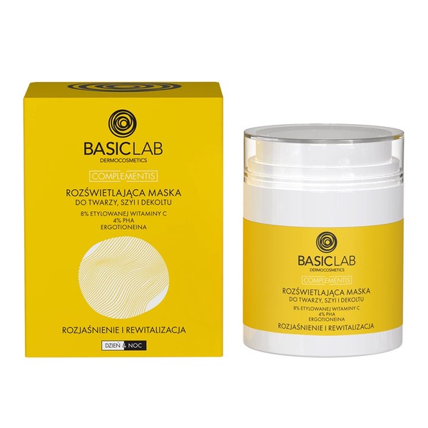 BasicLab Complementis, aufhellend Gesichtsmaske, Hals und Dekolleté, 50 ml