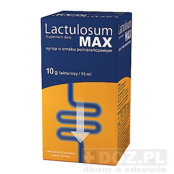 Lactulosum Max, syrop o smaku pomarańczowym, 150 ml