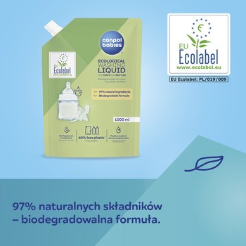 Canpol Babies, ekologiczny płyn do mycia butelek i smoczków, 1000 ml