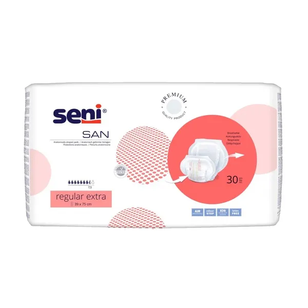 Подгузники для взрослых San Seni Regular Extra анатомические, 30 шт