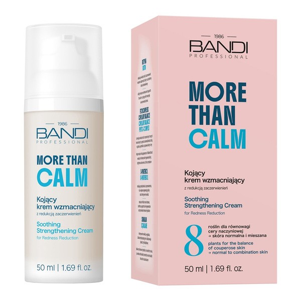 Bandi Professional Bandi More Than Calm, kojący krem wzmacniający z redukcją zaczerwienień, 50 ml