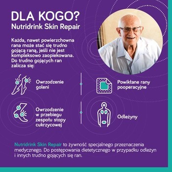 Zestaw 2x Nutridrink Skin Repair, smak czekoladowy, 4 x 200 ml + INTENO Soft Care, chusteczki pielęgnacyjne, 70 szt.