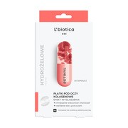 L`Biotica, kolagenowe płatki pod oczy, wygładzenie zmarszczek, 3 x 2 szt.