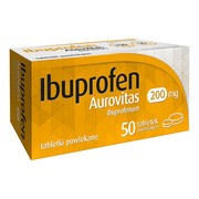 Ibuprofen Aurovitas, 200 mg, tabletki powletki, 50 szt.        